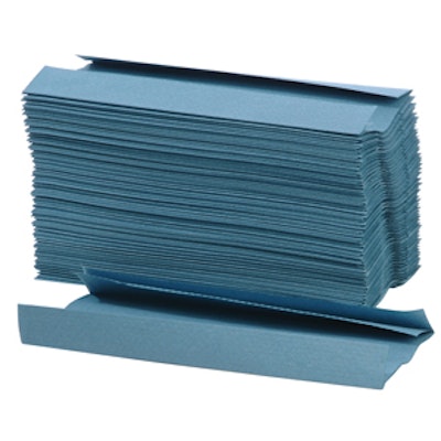 C-fold Towel 1 ply blue std (x2520)