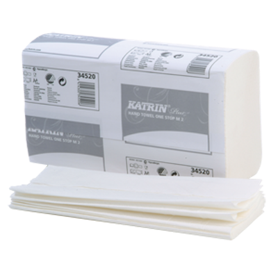 Katrin 61587 Luxury Z-fold Towel 2 ply white (x2400)