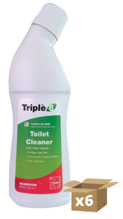 Triple 8 Toilet Cleaner 750ml (x6)