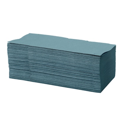 Interfold Towel 1 ply blue (x3600)