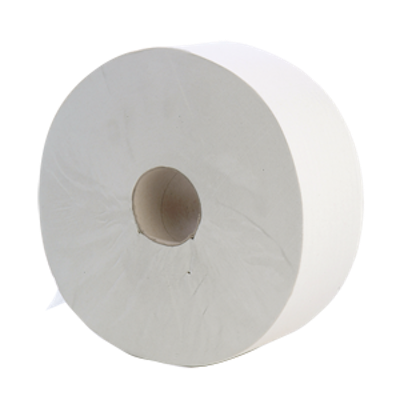 Fenton® Jumbo Toilet Roll 2 ply white 300m, 60mm core (x6)