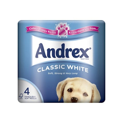 Andrex Classic Toilet Roll 2 ply white (x24)