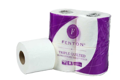 Fenton® Triple Quilted Toilet Roll 3 ply white luxury (x40)