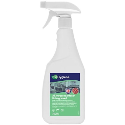 BioHygiene Sanitiser Unfragranced 750ml trigger (x6)