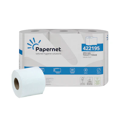 Papernet Toilet Roll 422195 2 ply white 660 sheets (x6)