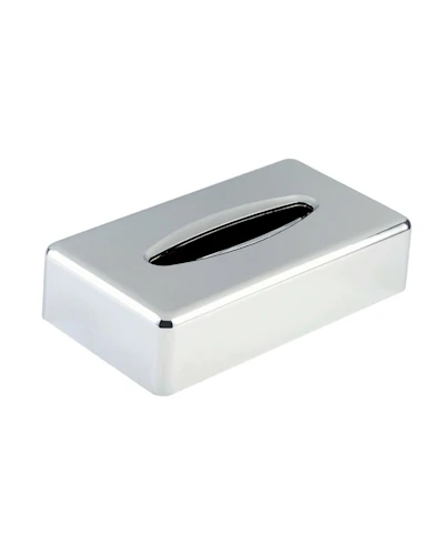 Tissue Box Cover Long Chrome