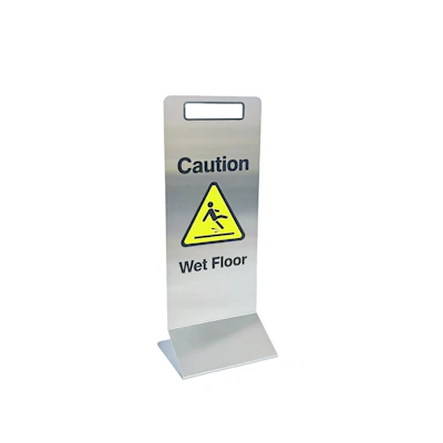 Prestige Wet Floor Sign Stainless Steel