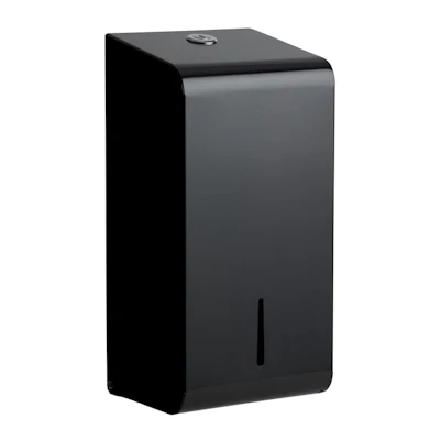 Matt Black Dispenser for Bulk Pack Toilet Tissue