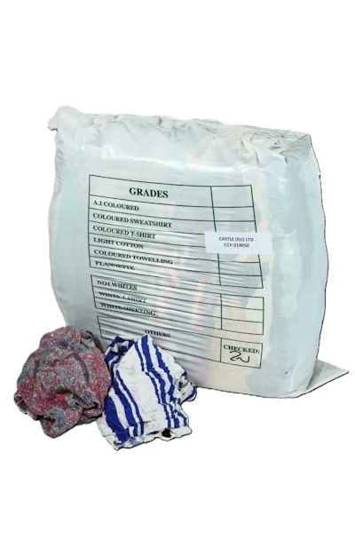 Coloured Cotton T-Shirt Rags 10kg bag