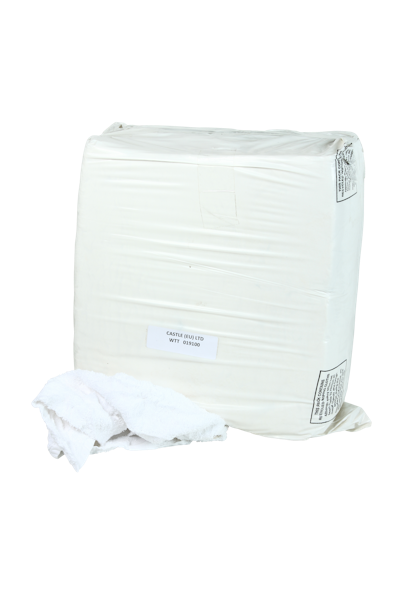 White Terry Towelling Rags 9kg bag