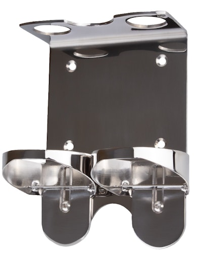 Chrome wall bracket double for 300ml