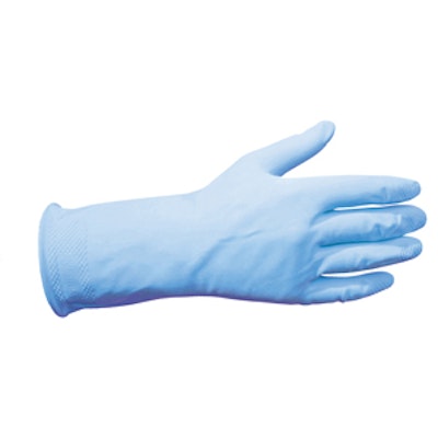 Household Rubber Glove Blue Pair Medium (x12)