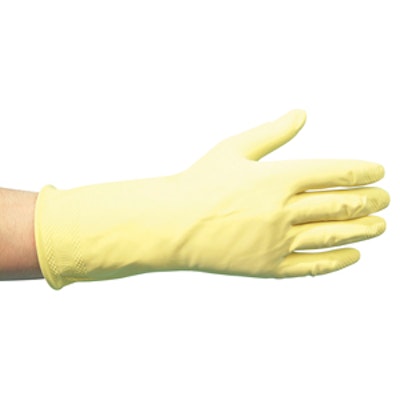 Household Rubber Glove Yellow Pair Large (x12)