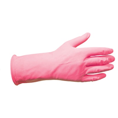Household Rubber Glove Red Pair Medium (x12)