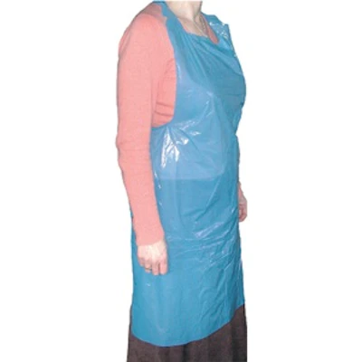 Polythene Aprons 200/roll blue (x5)