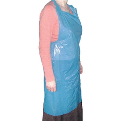 Polythene Aprons 200/roll blue (x5)