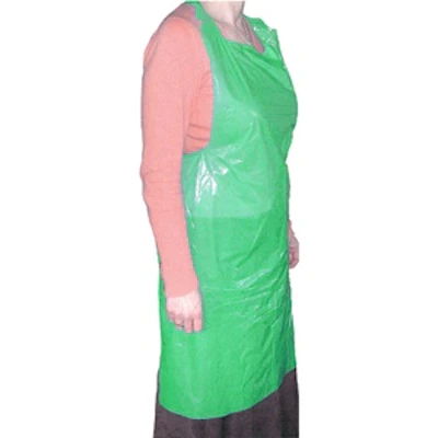 Polythene Aprons 200/roll green (x5)