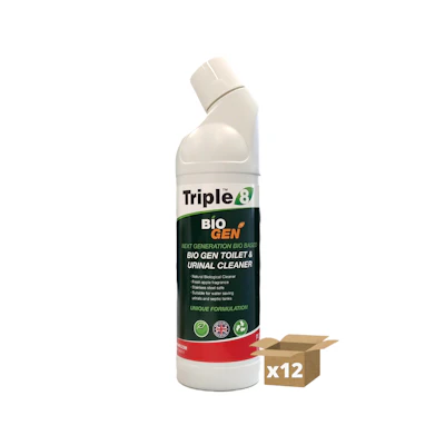 Triple 8 BioGen Toilet & Urinal Cleaner 1L (x12)