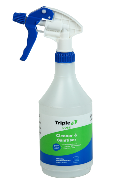 Triple 8 Dose Cleaner & Sanitiser Empty Trigger Bottle