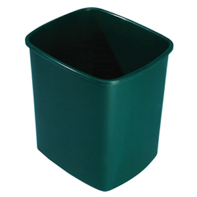 Waste Bin - plastic 15L green