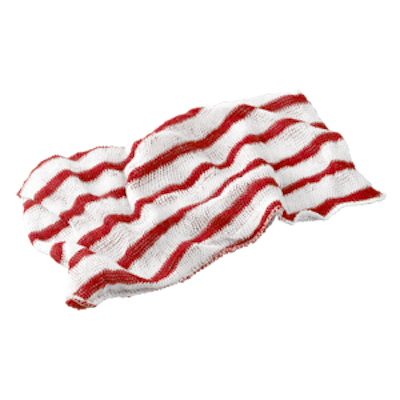 Stockinette Dishcloths red stripe (x10)