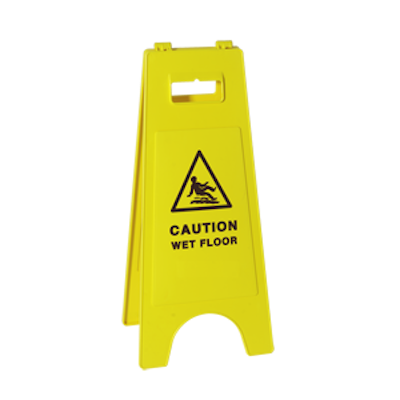 Warning A-sign - 'Caution Wet Floor'