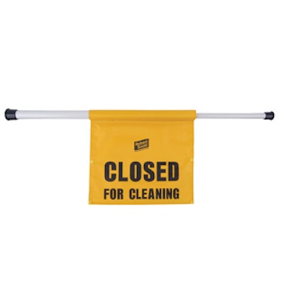 Doorway Hanging Sign 'Closed for Cleaning'
