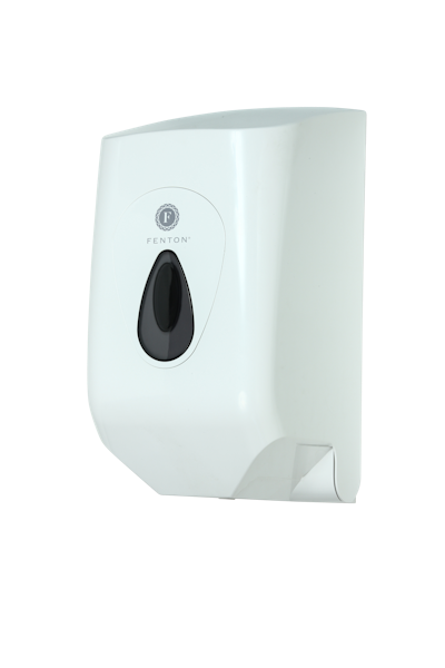 Dispenser for mini centre feed rolls white