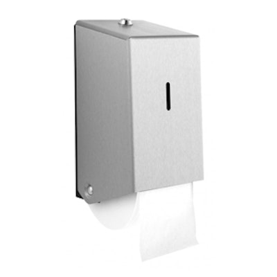 Dispenser for Katrin/Cormatic toilet rolls brushed s/steel